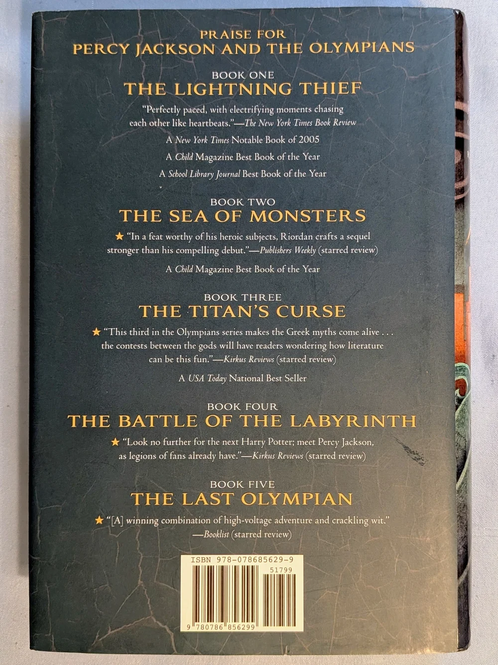 Percy Jackson Lightning Thief Hardcover 1st Edition Rick Riordan 2006 Disney